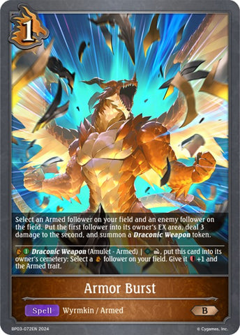 Armor Burst (BP03-072EN) [Flame of Laevateinn] 