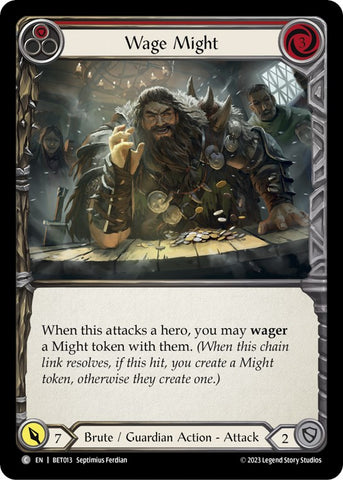 Wage Might (Red) [BET013] (Heavy Hitters Betsy Blitz Deck) 