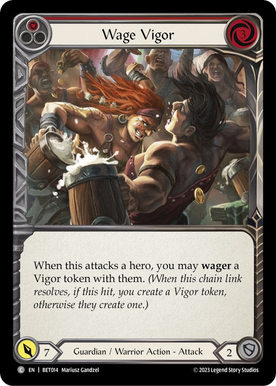 Wage Vigor (Red) [BET014] (Heavy Hitters Betsy Blitz Deck)