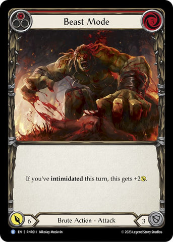 Beast Mode (Red) [RNR011] (Rhinar Hero Deck) 