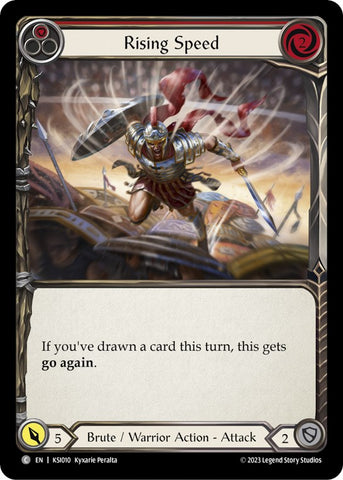 Rising Speed ​​(Red) [KSI010] (Heavy Hitters Kassai Blitz Deck) 