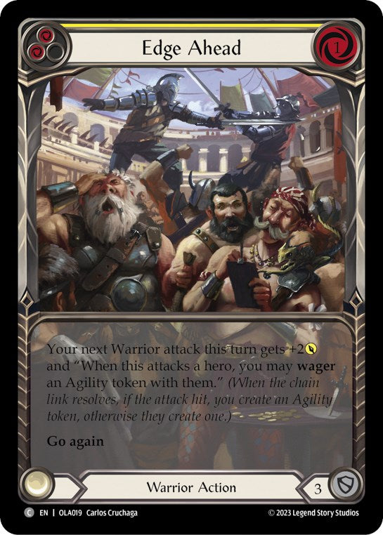 Edge Ahead (Yellow) [OLA019] (Heavy Hitters Olympia Blitz Deck) 