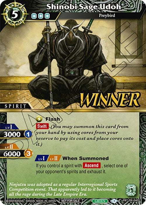 Shinobi Sage Udoh (Tournament Pack Vol. 4 -Winner-) (PR-040) [Launch & Event Promos]