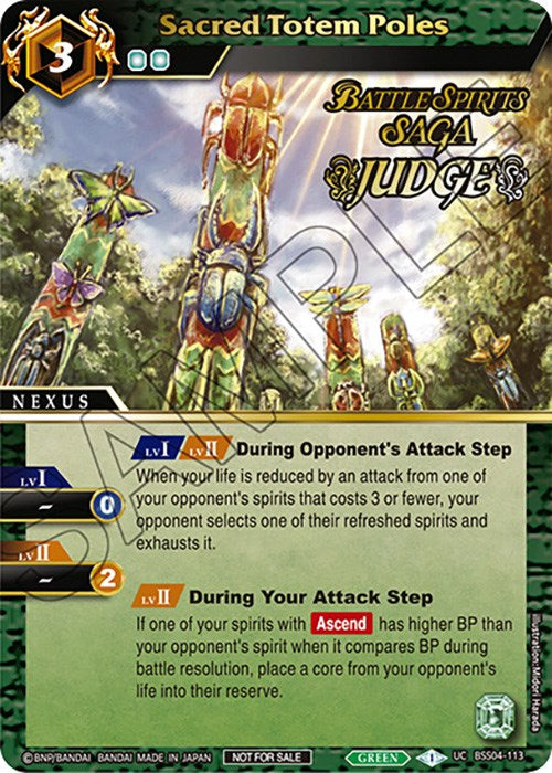 Sacred Totem Poles (Judge Pack Vol. 4) (BSS04-113) [Launch &amp; Event Promos] 