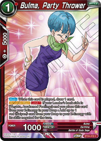 Bulma, Party Thrower (BT24-019) [Beyond Generations] 