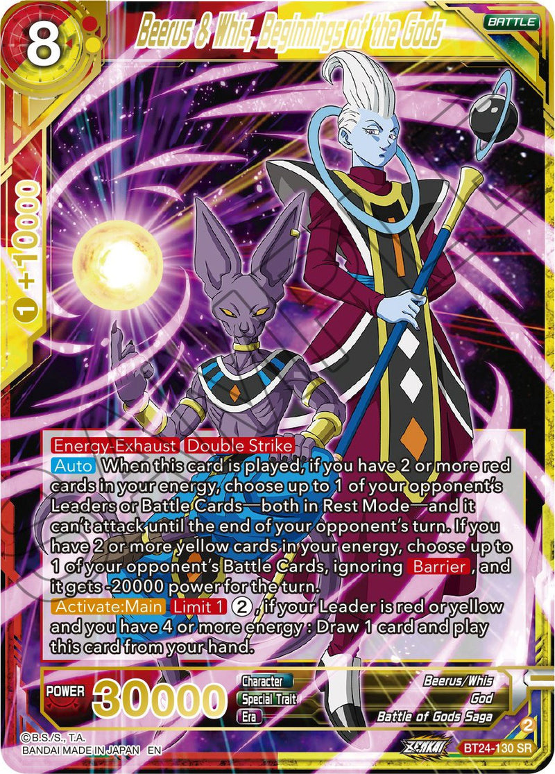 Beerus & Whis, Beginnings of Gods (BT24-130) [Beyond Generations]