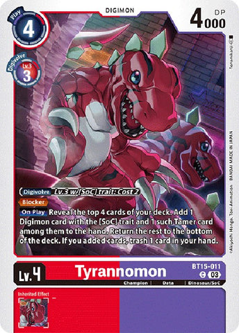 Tyrannomon [BT15-011] [Exceeded Apocalypse] 