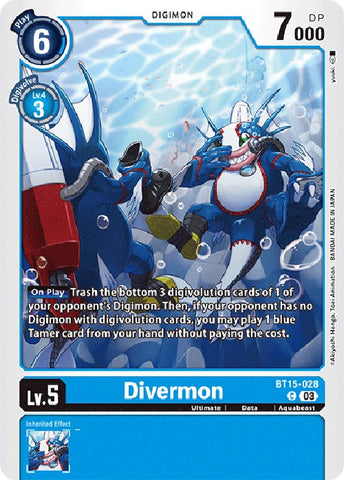 Divermon [BT15-028] [Exceeded Apocalypse] 