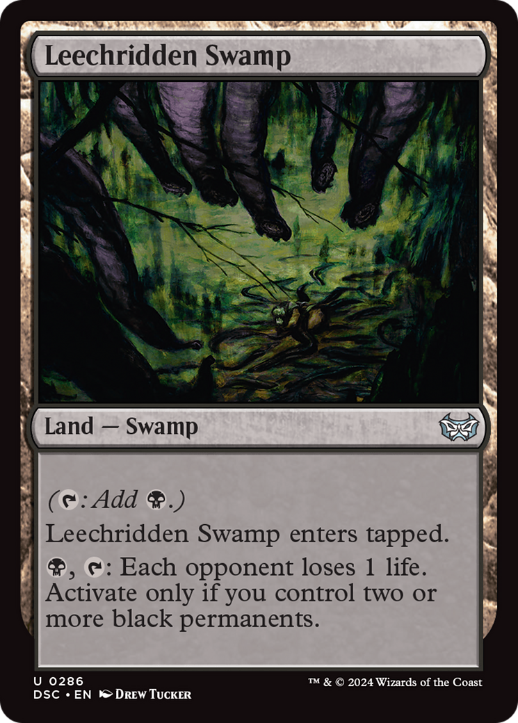 Leechridden Swamp [Duskmourn: House of Horror Commander] 