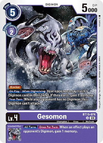 Gesomon [BT15-074] [Exceeded Apocalypse] 
