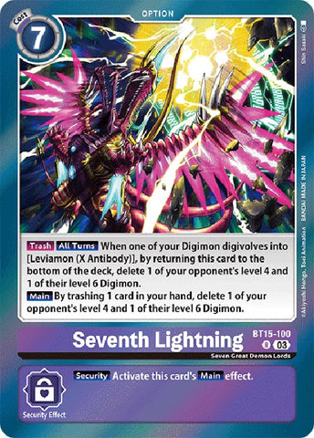 Seventh Lightning [BT15-100] [Exceeded Apocalypse] 