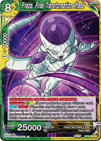 Frieza, Final Transformation Phase (BT24-134) [Beyond Generations] 