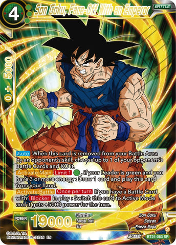Son Goku, Face-Off With an Emperor (BT24-063) [Beyond Generations] 
