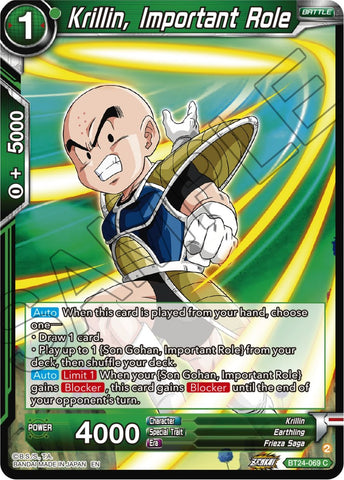 Krillin, Important Role (BT24-069) [Beyond Generations] 