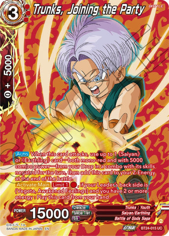 Trunks, Joining the Party (Collector Booster) (BT24-015) [Beyond Generations] 