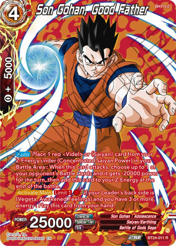 Son Gohan, Good Father (Collector Booster) (BT24-011) [Beyond Generations] 