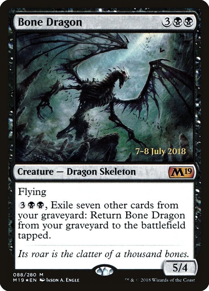 Bone Dragon [Core Set 2019 Prerelease Promos] 