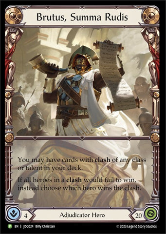 Brutus, Summa Rudis [JDG024] (Promo) Cold Foil 