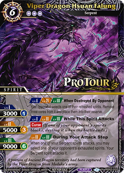 Viper Dragon Hsuan Falung (X Rare Special Pack Vol. 3) (BSS03-022) [Battle Spirits Saga Promo Cards]