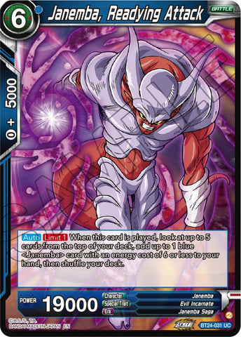 Janemba, Readying Attack (BT24-031) [Beyond Generations] 