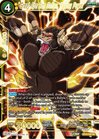 Great Ape Son Gohan, Raging Power (BT24-088) [Beyond Generations] 