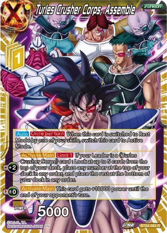 Turles Crusher Corps, Assemble (BT24-083) [Beyond Generations] 