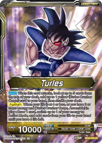 Turles // Turles, Corps Commander (BT24-080) [Beyond Generations Prerelease Promos] 
