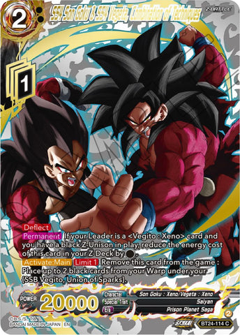 SS4 Son Goku &amp; SS4 Vegeta, Combination of Techniques (Collector Booster) (BT24-114) [Beyond Generations] 