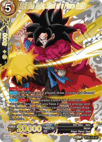 SS4 Son Goku, Start of a Fierce Battle (Collector Booster) (BT24-116) [Beyond Generations] 
