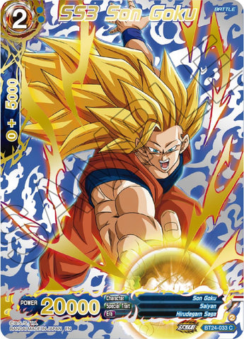 SS3 Son Goku (Collector Booster) (BT24-033) [Beyond Generations] 