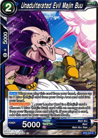 Unadulterated Evil Majin Buu (BT6-044) [Destroyer Kings] 