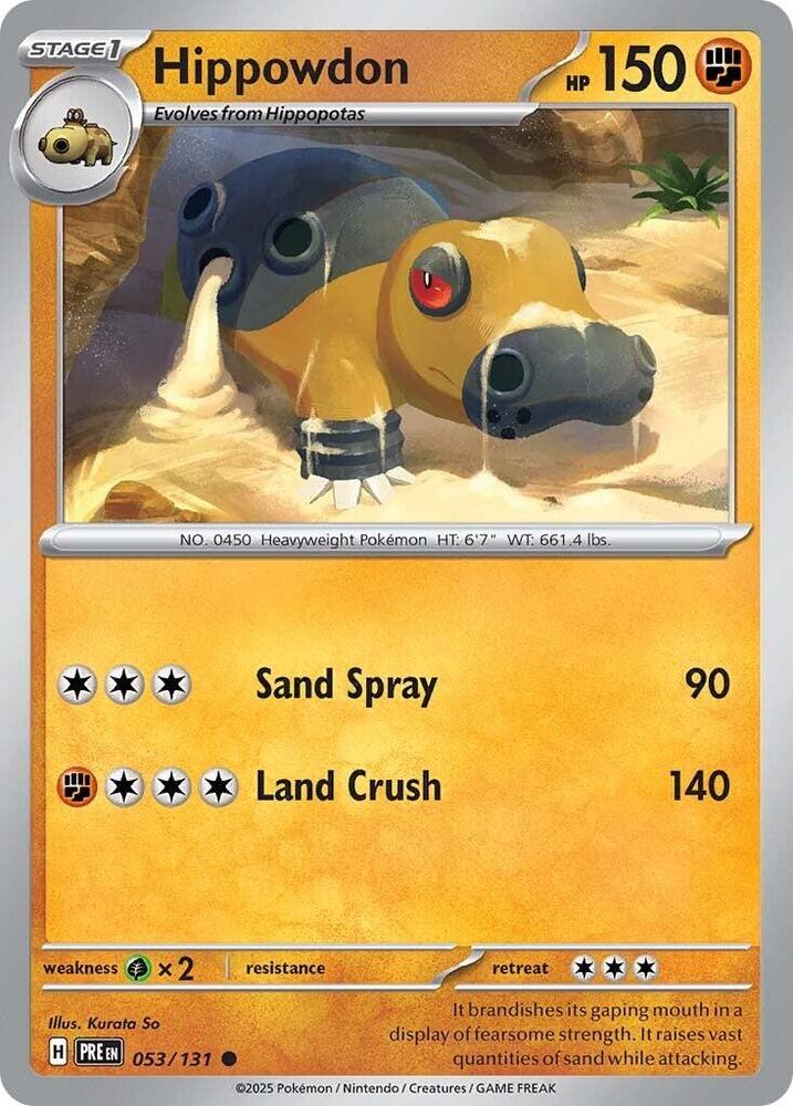 Hippowdon (053/131) [Scarlet &amp; Violet: Prismatic Evolutions] 