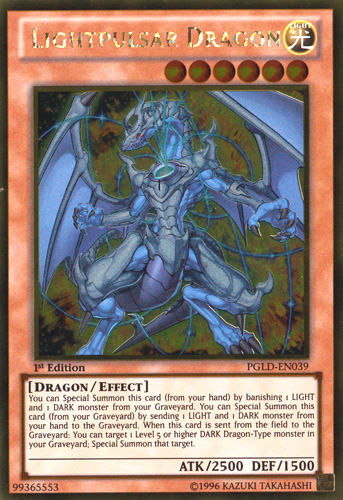 Lightpulsar Dragon [PGLD-EN039] Gold Rare 