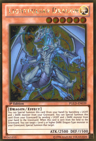Lightpulsar Dragon [PGLD-EN039] Gold Rare 