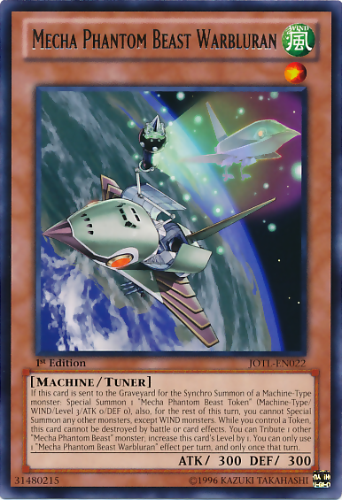 Mecha Phantom Beast Warbluran [JOTL-EN022] Rare 