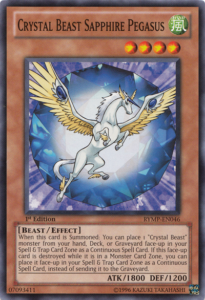 Crystal Beast Sapphire Pegasus [RYMP-EN046] Common 