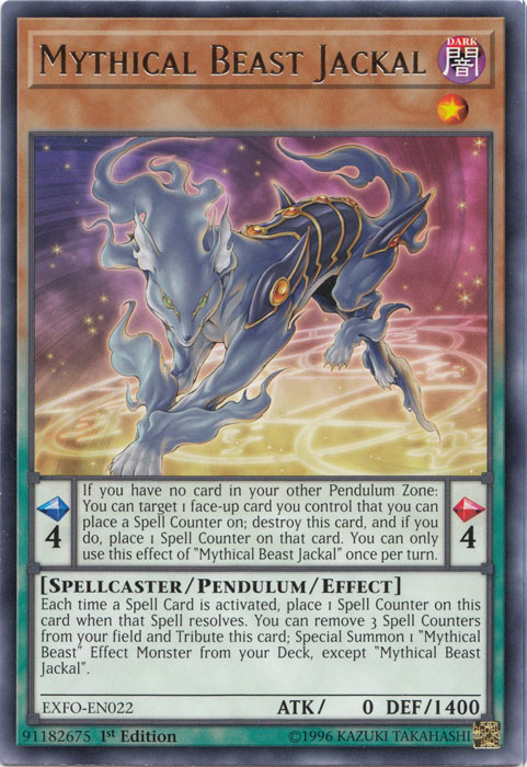 Mythical Beast Jackal [EXFO-EN022] Rare 
