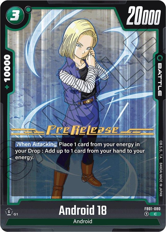 Android 18 (FB01-080) [Awakened Pulse Pre-Release Cards]