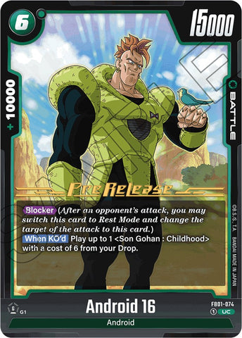 Android 16 (FB01-074) [Awakened Pulse Pre-Release Cards] 