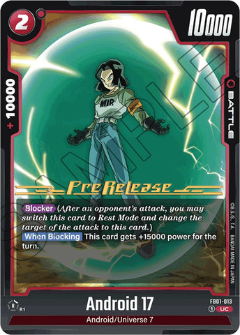 Android 17 (FB01-013) [Awakened Pulse Pre-Release Cards] 