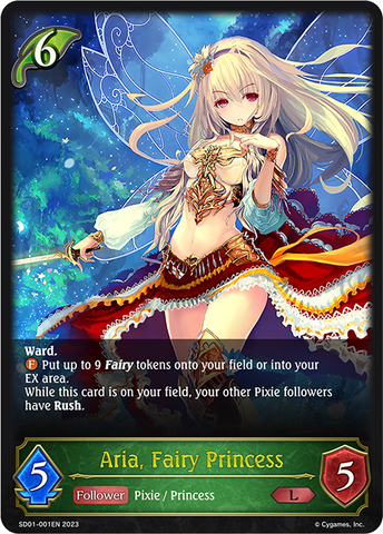 Aria, Fairy Princess (SD01-001EN) [Regal Fairy Princess] 