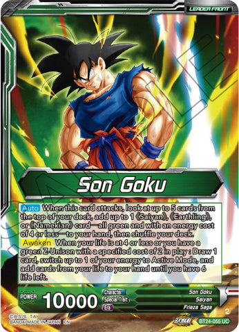Son Goku // SS Son Goku, Beginning of a Legend (SLR) (BT24-055) [Beyond Generations] 