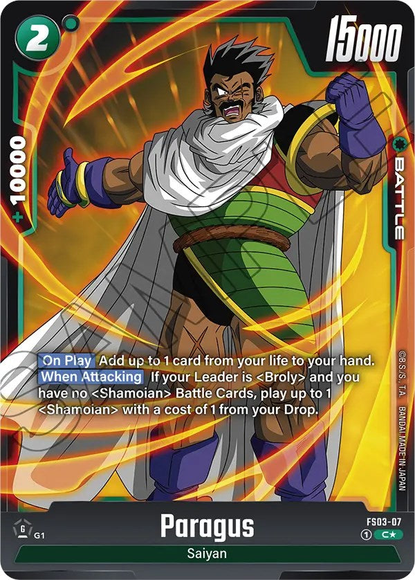 Paragus (FS03-07) (Bonus Pack Alternate Art) [Starter Deck: Broly]