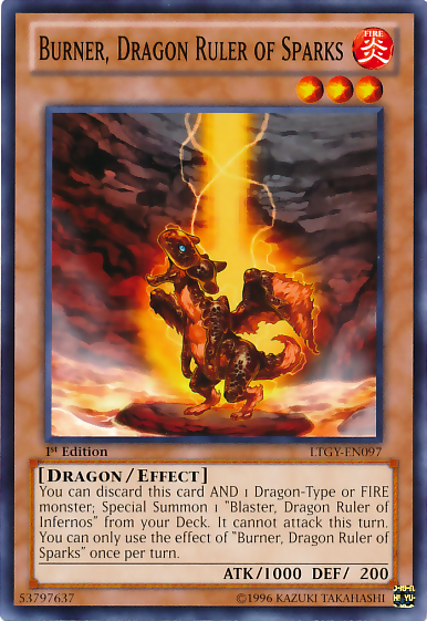 Burner, Dragon Ruler of Sparks [LTGY-EN097] Common 