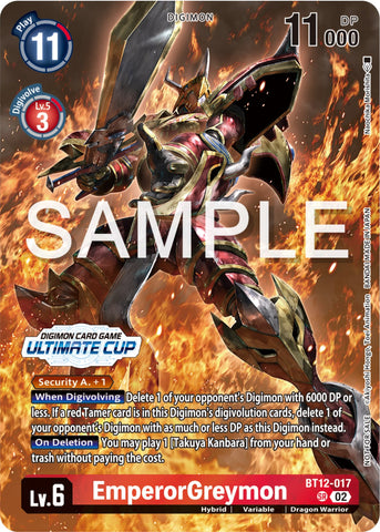 EmperorGreymon [BT12-017] (Ultimate Cup 2024) [Across Time Promos] 
