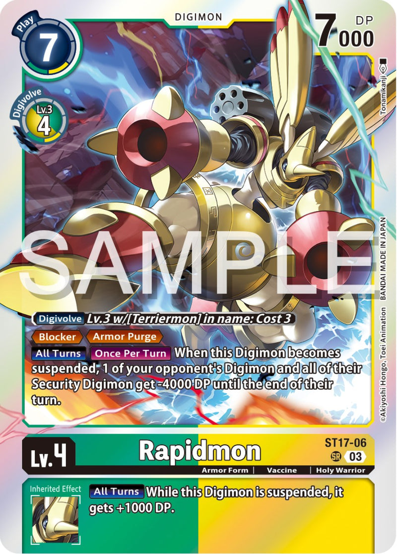 Rapidmon [ST17-06] [Starter Deck: Double Typhoon Advanced Deck Set] 