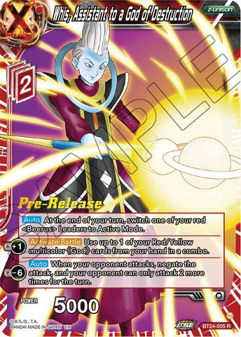 Whis, Assistant to a God of Destruction (BT24-005) [Beyond Generations Prerelease Promos] 