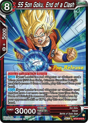 SS Son Goku, End of a Clash (BT24-010) [Beyond Generations Prerelease Promos] 