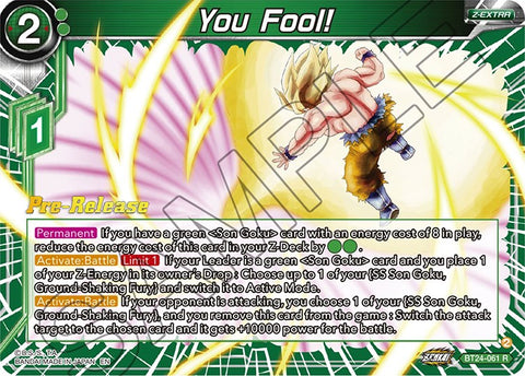 You Fool! (BT24-061) [Beyond Generations Prerelease Promos] 