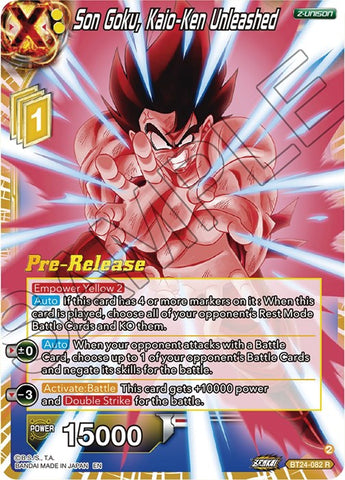 Son Goku, Kaio-Ken Unleashed (BT24-082) [Beyond Generations Prerelease Promos] 